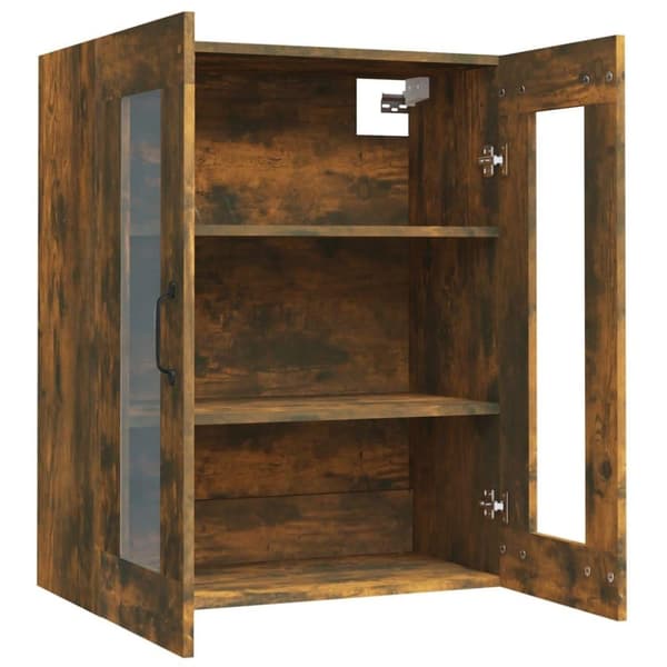 vidaXL vægskab 69,5x34x90 cm røget egetræsfarve