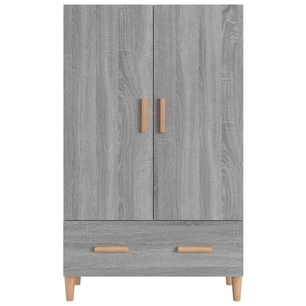 vidaXL skænk 70x31x115 cm konstrueret træ grå sonoma-eg