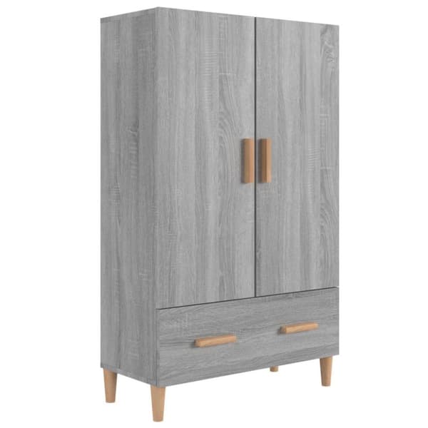 vidaXL skænk 70x31x115 cm konstrueret træ grå sonoma-eg