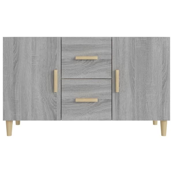 vidaXL skænk 100x36x60 cm konstrueret træ grå sonoma-eg