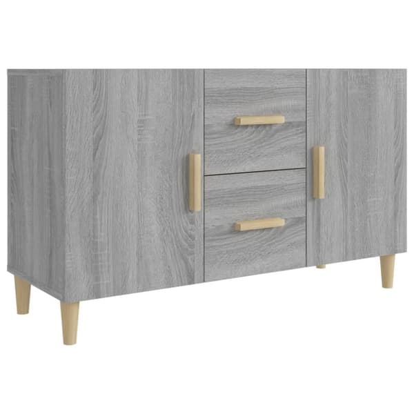 vidaXL skænk 100x36x60 cm konstrueret træ grå sonoma-eg