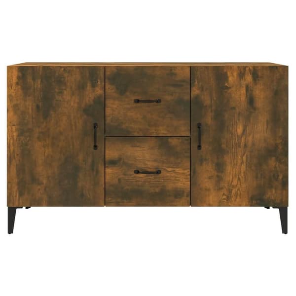 vidaXL skænk 100x36x60 cm konstrueret træ røget egetræsfarve