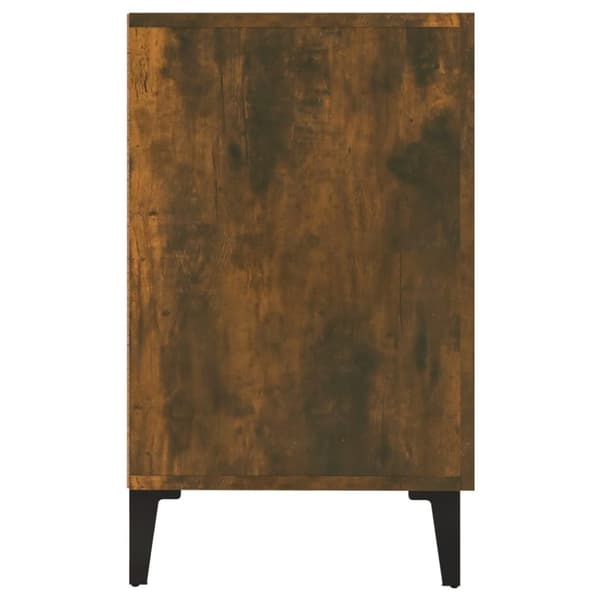 vidaXL skænk 100x36x60 cm konstrueret træ røget egetræsfarve