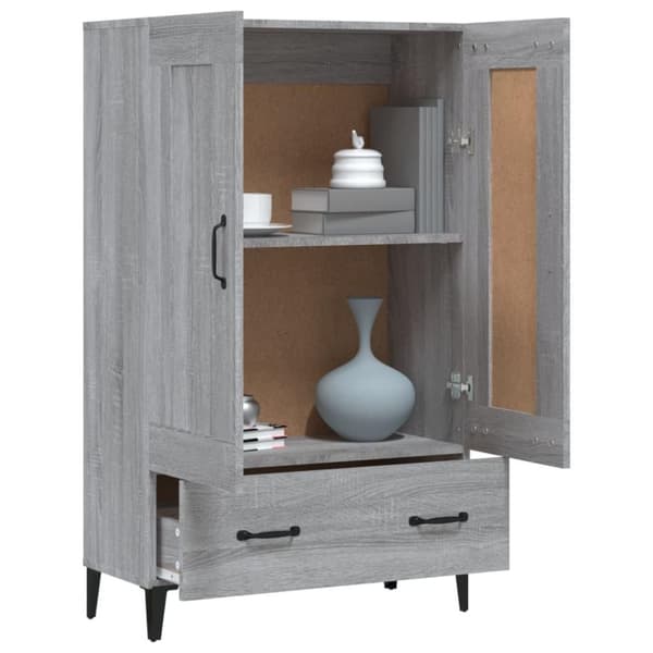 vidaXL skab 70x31x115 cm konstrueret træ grå sonoma-eg