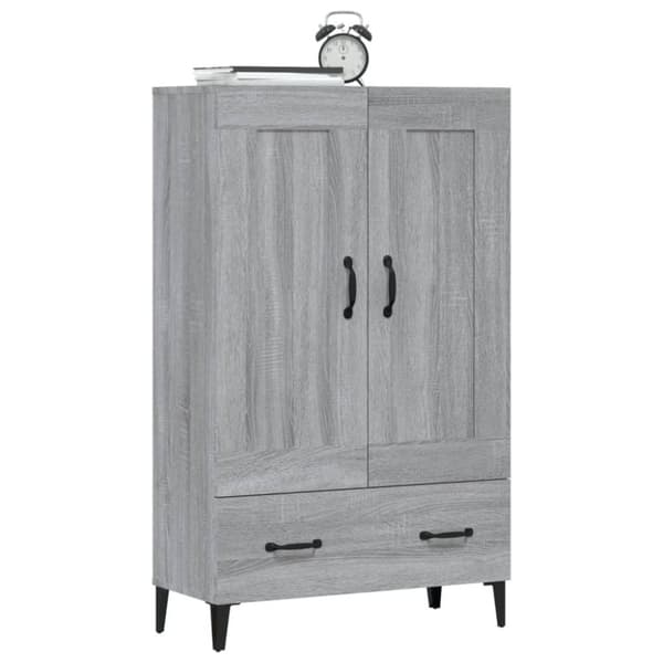 vidaXL skab 70x31x115 cm konstrueret træ grå sonoma-eg