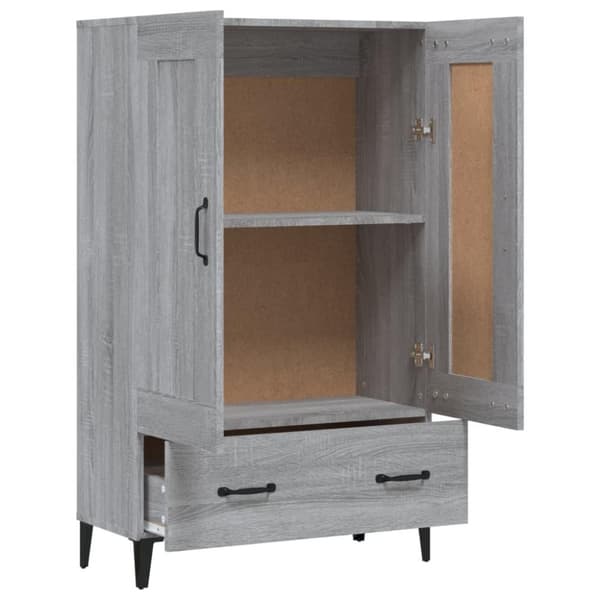 vidaXL skab 70x31x115 cm konstrueret træ grå sonoma-eg