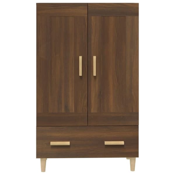 vidaXL skab 70x31x115 cm konstrueret træ brun egetræsfarve