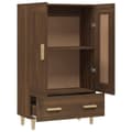 Miniatyrbillede 7 af 11: vidaXL skab 70x31x115 cm konstrueret træ brun egetræsfarve