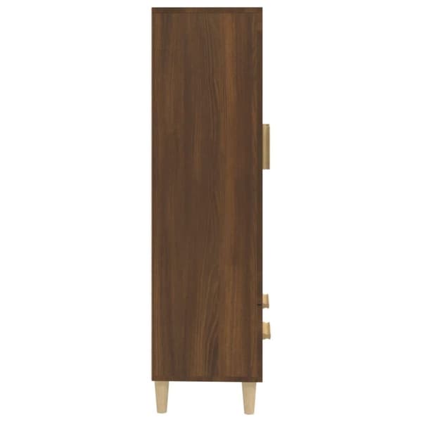 vidaXL skab 70x31x115 cm konstrueret træ brun egetræsfarve