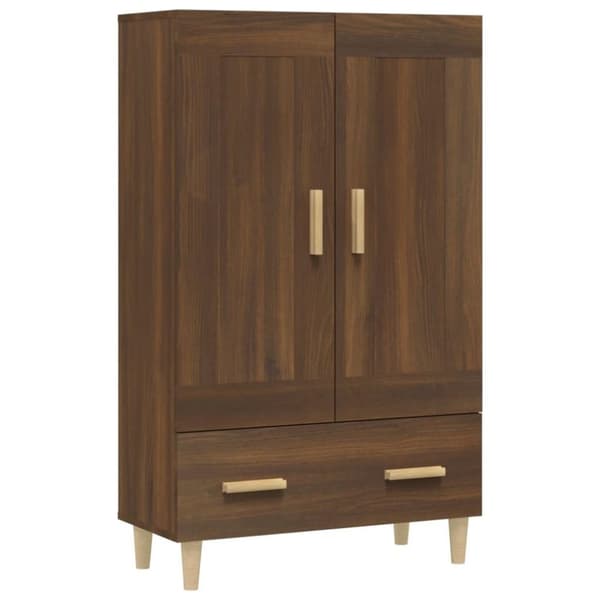 vidaXL skab 70x31x115 cm konstrueret træ brun egetræsfarve