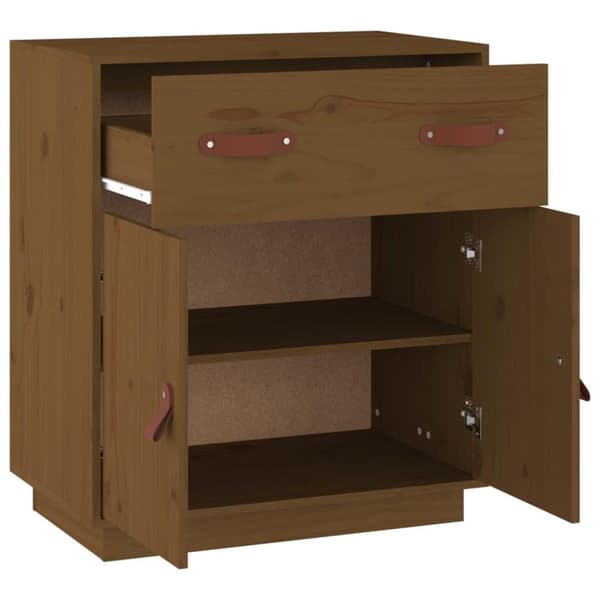 vidaXL Senkki hunajanruskea 65,5x40x75 cm täysi mänty
