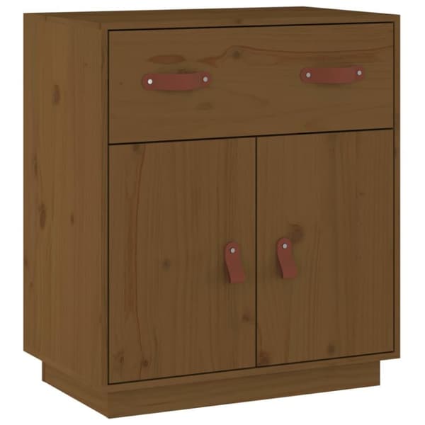 vidaXL Senkki hunajanruskea 65,5x40x75 cm täysi mänty