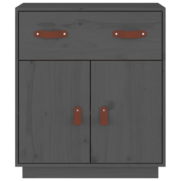 vidaXL Senkki harmaa 65,5x40x75 cm täysi mänty