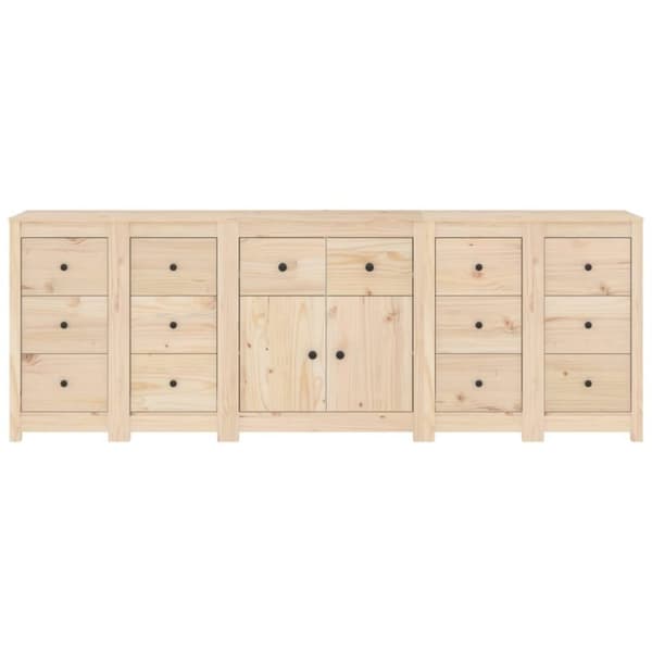 vidaXL Senkki 230x35x80 cm täysi mänty