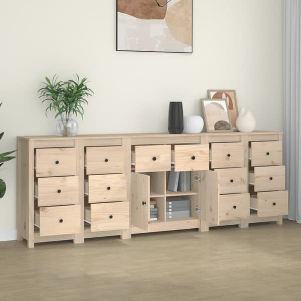 vidaXL Senkki 230x35x80 cm täysi mänty