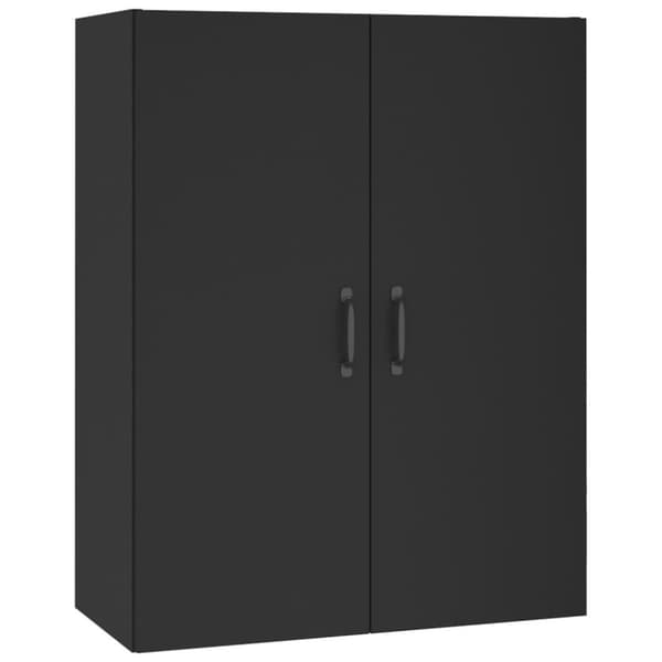 vidaXL Kaappi musta 69,5x34x180 cm tekninen puu