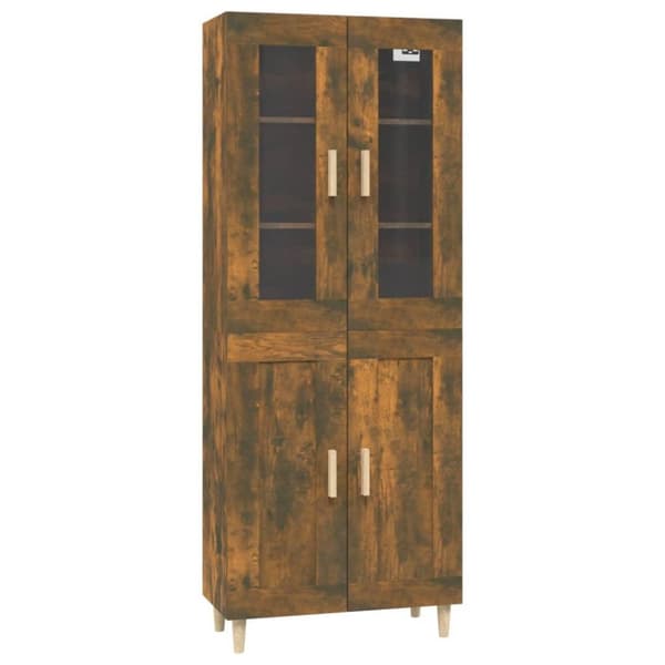 vidaXL Kaappi savutammi 69,5x34x180 cm tekninen puu