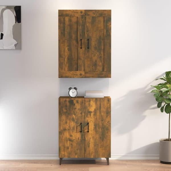 vidaXL Kaappi savutammi 70x34x180 cm tekninen puu
