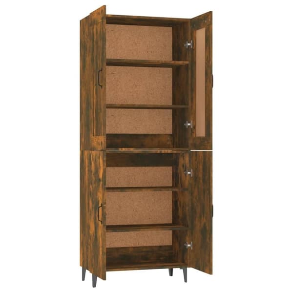 vidaXL Kaappi savutammi 70x34x180 cm tekninen puu