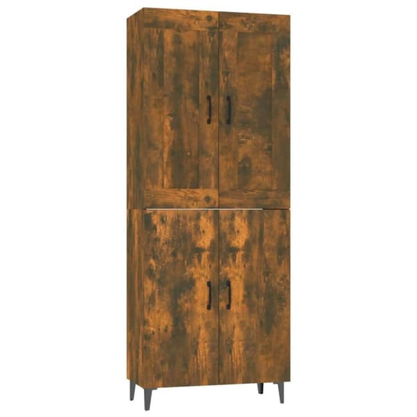 vidaXL Kaappi savutammi 70x34x180 cm tekninen puu