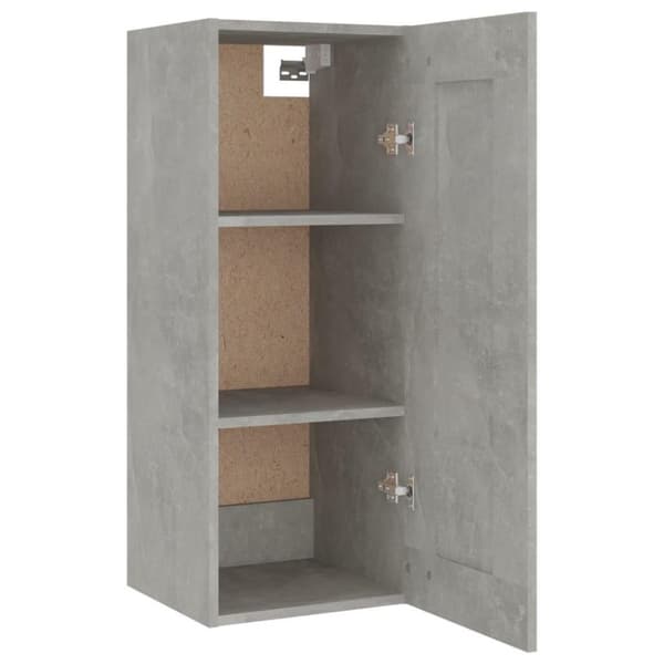 vidaXL skab 35x34x180 cm konstrueret træ betongrå
