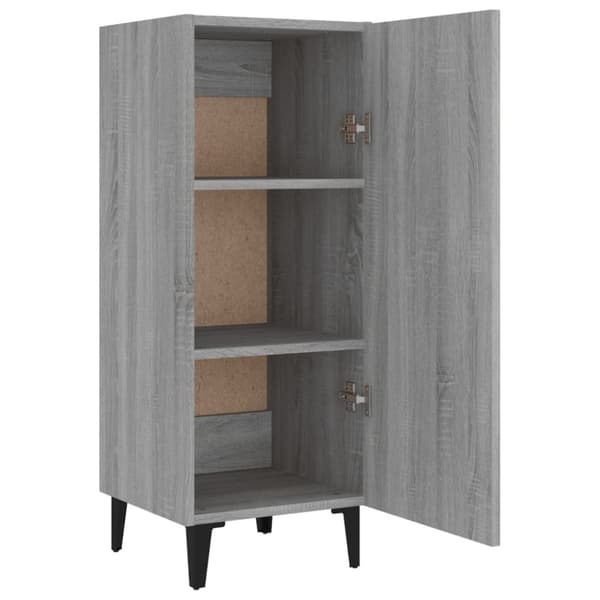 vidaXL Kaappi harmaa Sonoma 35x34x180 cm tekninen puu
