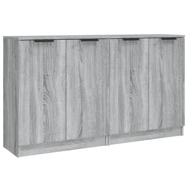 vidaXL skænke 2 stk. 60x30x70 cm konstrueret træ grå sonoma-eg