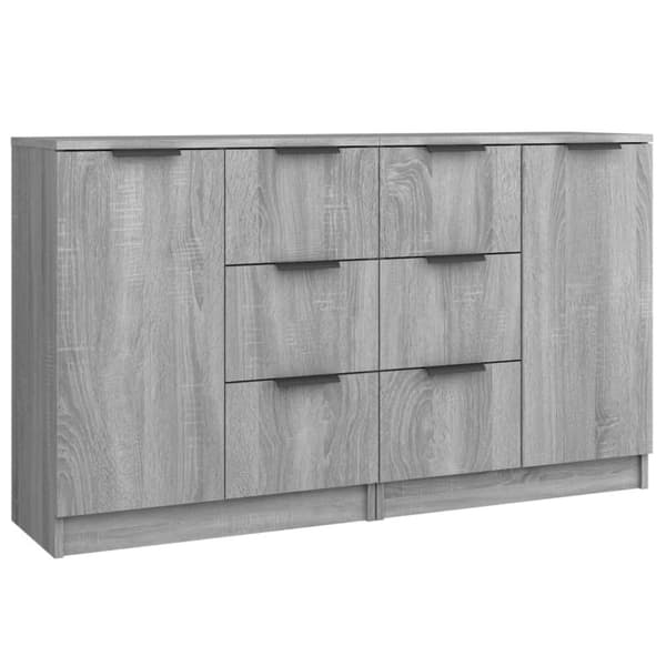 vidaXL Senkit 2 kpl harmaa Sonoma 60x30x70 cm tekninen puu