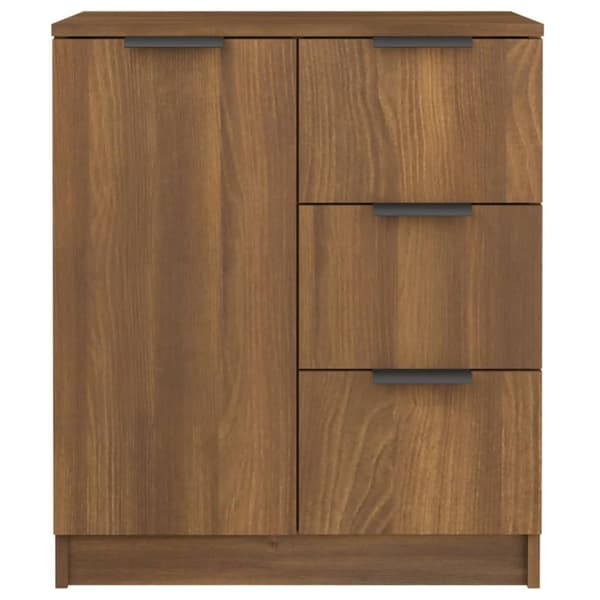 vidaXL Senkit 2 kpl ruskea tammi 60x30x70 cm tekninen puu