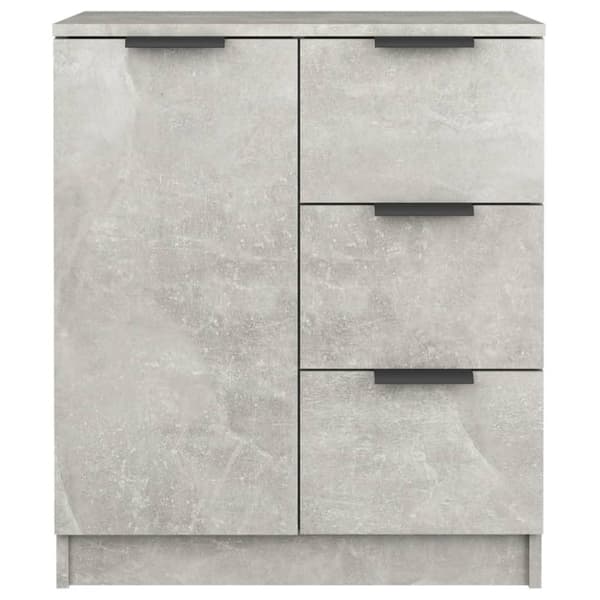 vidaXL Senkit 2 kpl betoninharmaa 60x30x70 cm tekninen puu