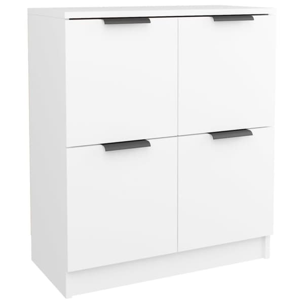 vidaXL Senkki 2 kpl valkoinen 60x30x70 cm tekninen puu