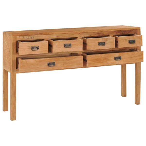 vidaXL Skänk 125x30x75 cm massiv teak