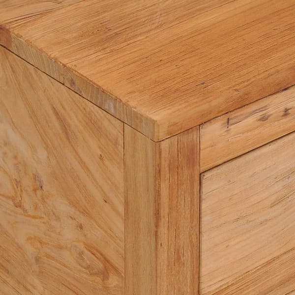 vidaXL Skänk 125x30x75 cm massiv teak