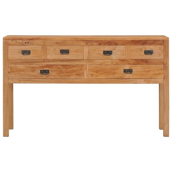 vidaXL Skänk 125x30x75 cm massiv teak