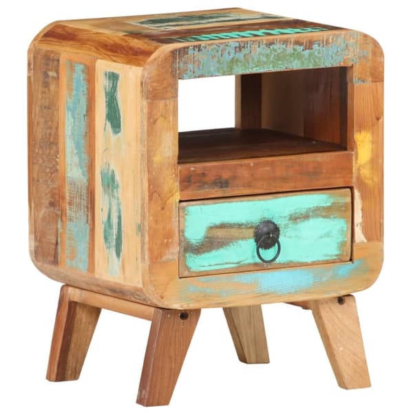 vidaXL Nattbord 30x30x41 cm gjenvunnet heltre