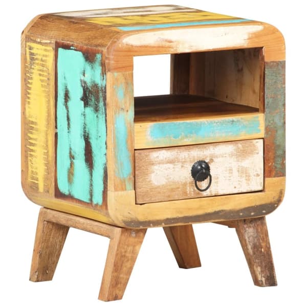 vidaXL Nattbord 30x30x41 cm gjenvunnet heltre