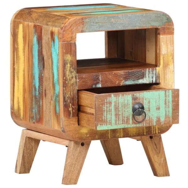 vidaXL Nattbord 30x30x41 cm gjenvunnet heltre