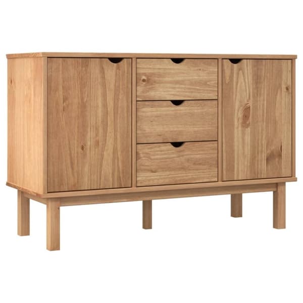 vidaXL Skjenk OTTA 113,5x43x73 cm heltre furu