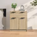Miniatyrbilde 9 av 10: vidaXL Skjenk sonoma eik 60x30x70 cm konstruert tre