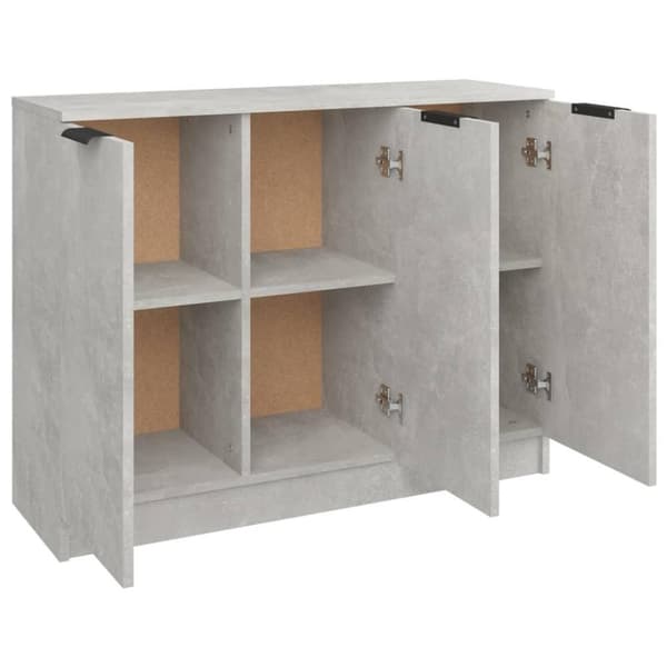vidaXL Byrå betonggrå 90,5x30x70 cm konstruerat trä