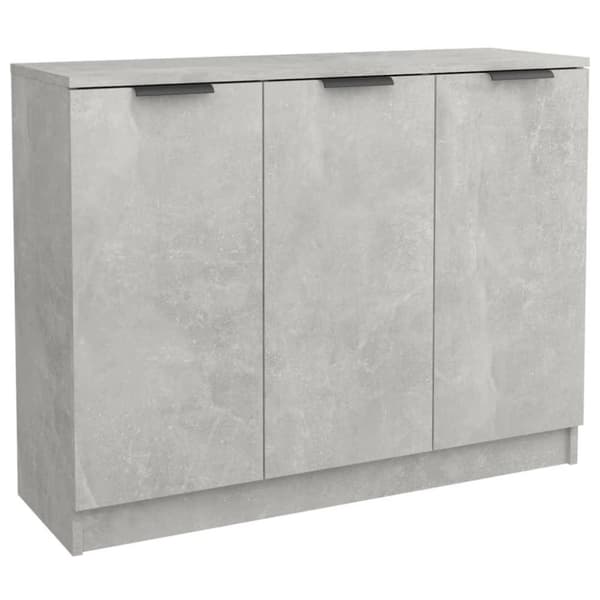 vidaXL Skjenk betonggrå 90,5x30x70 cm konstruert tre