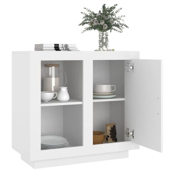 vidaXL Skjenk hvit 80x40x75 cm