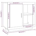 Miniatyrbilde 8 av 11: vidaXL Skjenk hvit 80x40x75 cm