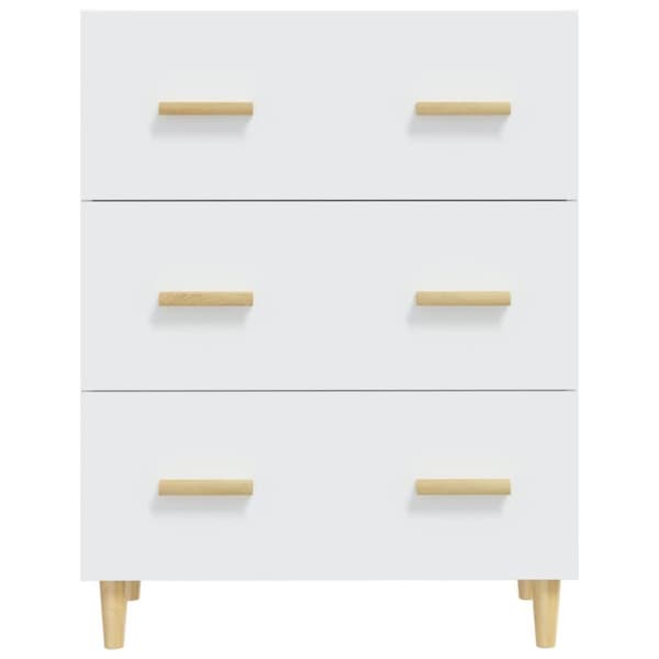 vidaXL Skjenk hvit 70x34x90 cm konstruert tre