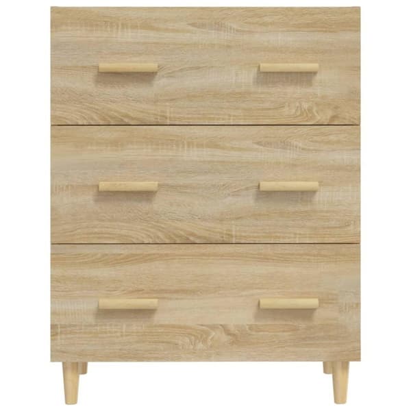 vidaXL Skjenk sonoma eik 70x34x90 cm konstruert tre