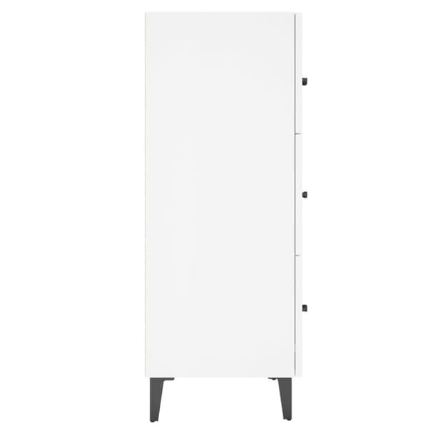vidaXL Skänk vit högglans 69,5x34x90 cm konstruerat trä