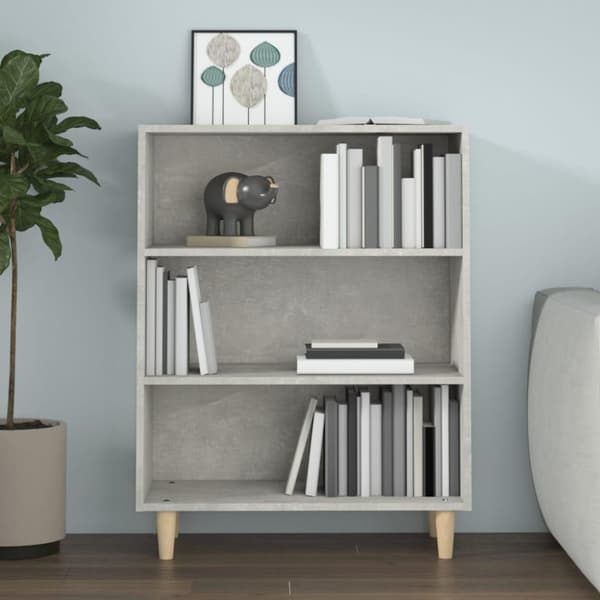 vidaXL Skänk betonggrå 69,5x32,5x90 cm konstruerat trä