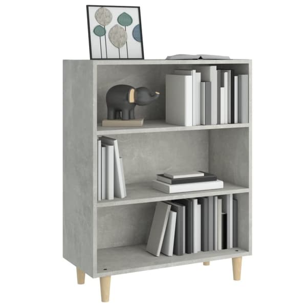 vidaXL Skänk betonggrå 69,5x32,5x90 cm konstruerat trä