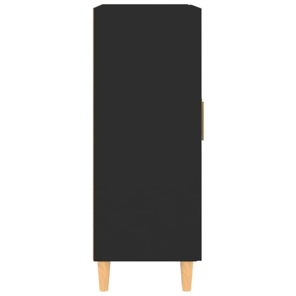 vidaXL Skjenk svart 69,5x34x90 cm konstruert tre