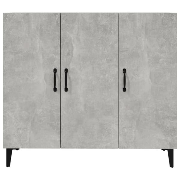 vidaXL Skjenk betonggrå 90x34x80 cm konstruert tre